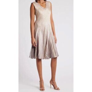 NEW Komarov Dress Womens M Designer Elegant Shiny Formal Holiday Party